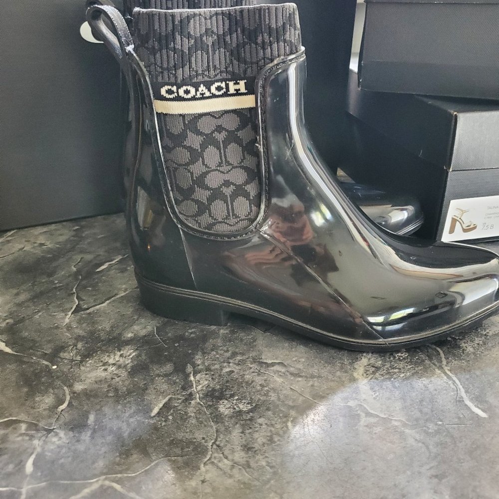 Womens coach rain bootie
